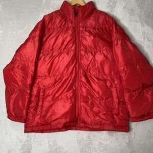 Southpole Puffer Jacket Mens Size XL Red Preowned Lined Down Coat Gorpcore‎ Y2K